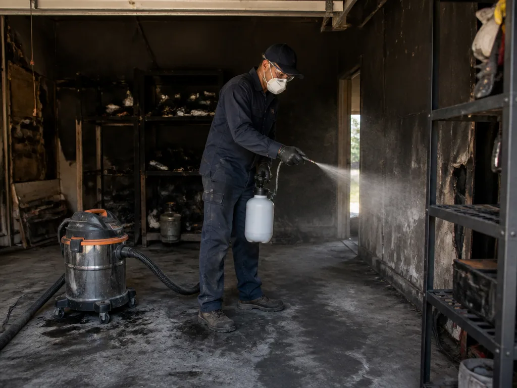 Garage Fire Cleanup