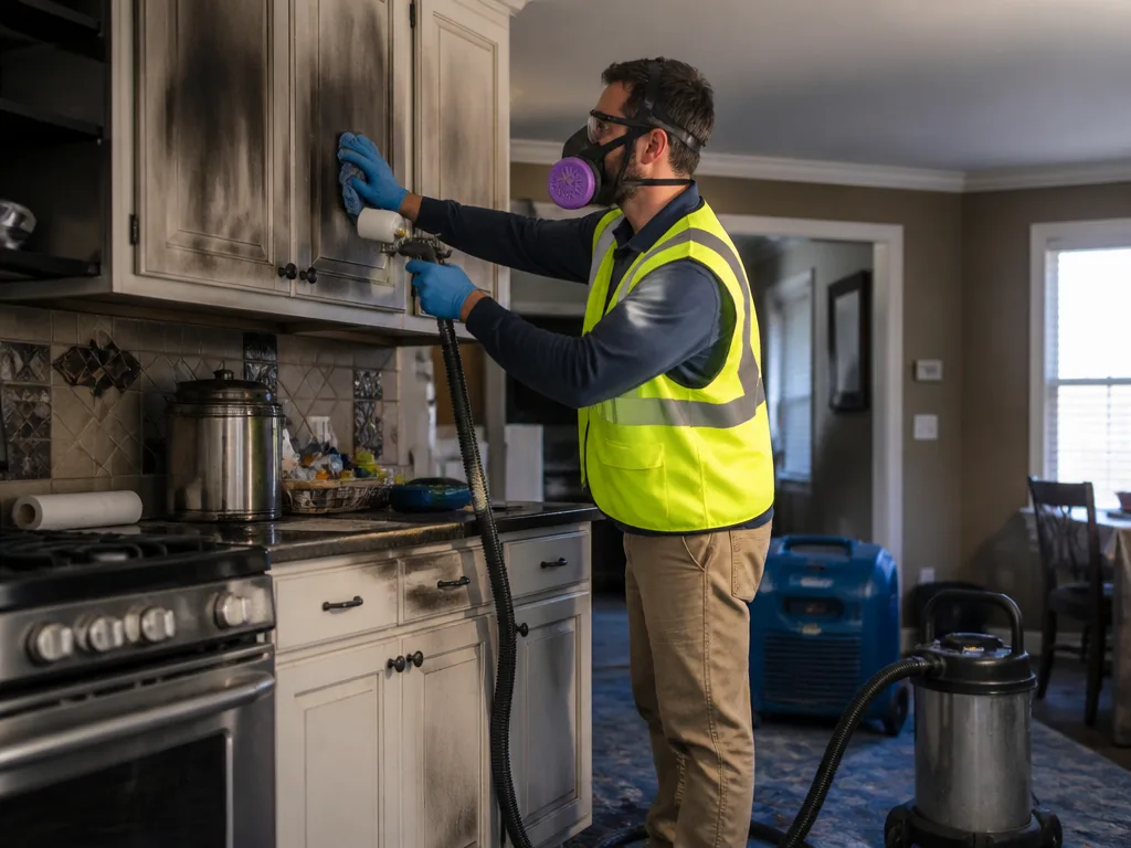 Kitchen Fire Cleanup